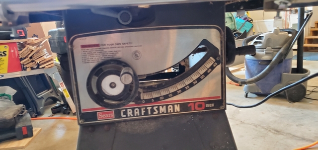 1980 craftsman deals table saw