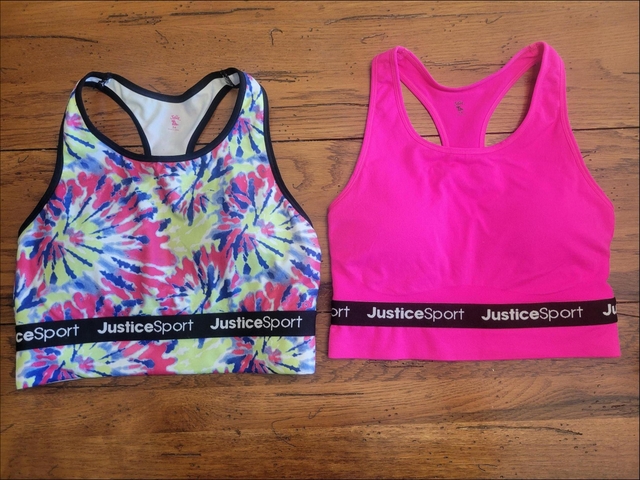 2 like new Justice 34 girls sports bras - Nex-Tech Classifieds
