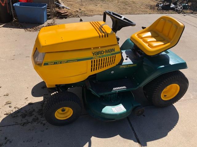 SOLD Yardman 42 Riding Lawn Mower Excellent Shape