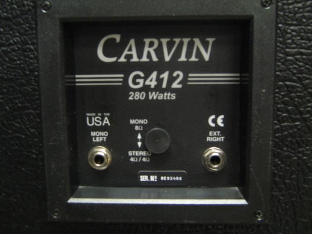 Carvin G 412 4x12 Guitar Amp Cabinet Nex Tech Classifieds