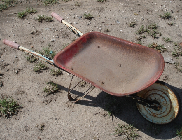 1950 s or 60 s Miniature Garden Wheel Barrow Wheelbarrow Chi