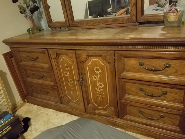 Spacious Dresser With Mirror Nex Tech, Dresser With Mirror Attached