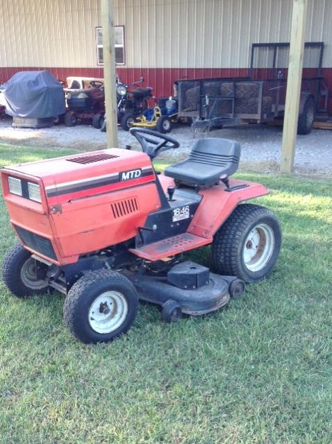 SOLD MTD Riding Lawn Tractor with Snow Blade