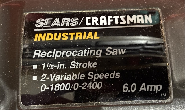 Sears Craftsman Reciprocating Saw