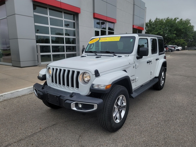 2020 Jeep Wrangler Unlimited Sahara in Bright White - Nex-Tech Classifieds