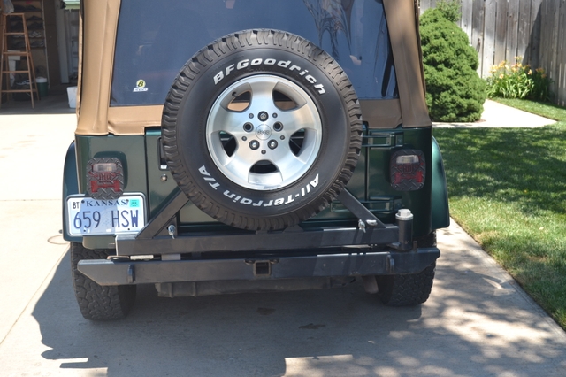 Rock Hard Jeep Wrangler Swing Out Tire Carrier Bumper