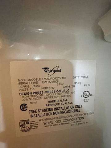 Upright Freezer - Nex-Tech Classifieds