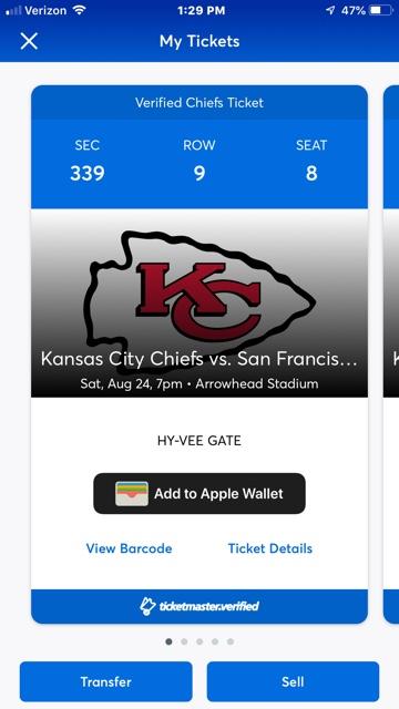 Kc Chiefs vs 49ers tickets and parking - Nex-Tech Classifieds