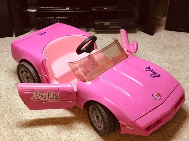 pink corvette power wheels