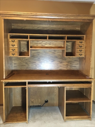 Desk Hutch Solid Oak Nex Tech Classifieds