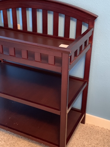 baby changing table used