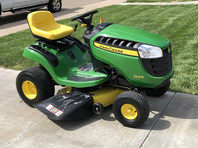 john deere d105 riding mower