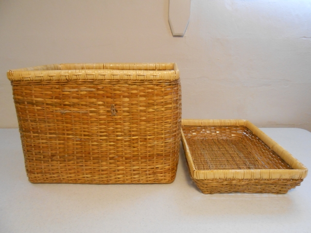 Repurposed Basket W Liner Vanity Tray W Mirror Nex Tech Classifieds