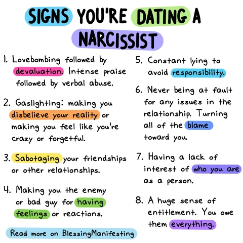 Narcissistic relationship traits