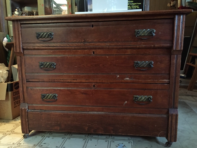 Antique 3 Drawer Dresser On Wheels Nex Tech Classifieds
