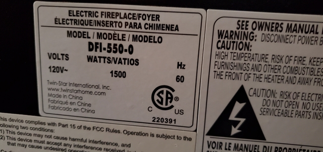 Duraflame DFI-550-22 Fireplace Heater - Nex-Tech Classifieds