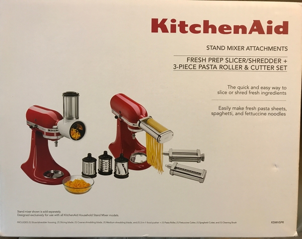 KitchenAid 3-Piece Pasta Roller & Cutter Set and Fresh Prep Slicer