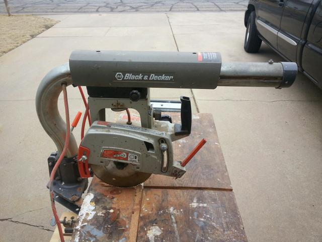 Black and decker radial store arm saw