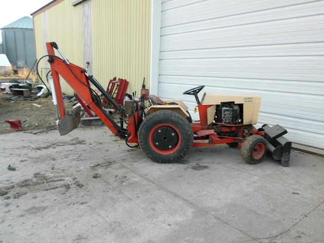 1976 Case 446 Garden Tractor With Backhoe And Attchments Nex