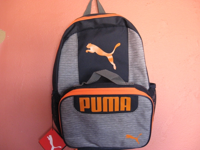 puma orange backpack