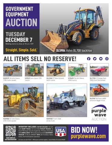 December 7 Government Auction - Nex-Tech Classifieds