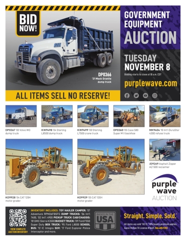 November 8 Government Auction - Nex-Tech Classifieds