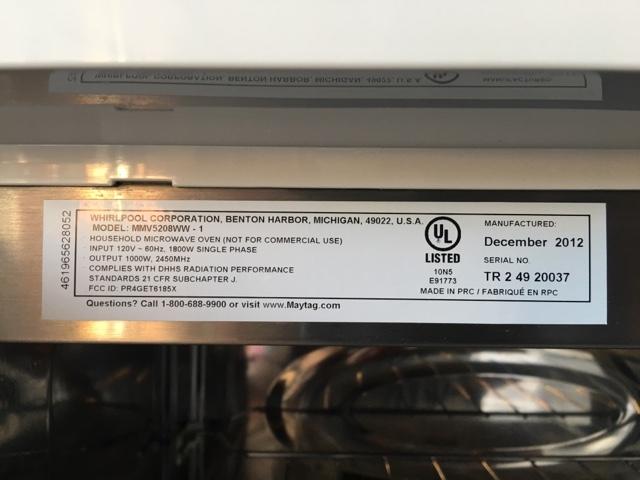 Maytag microwave sold - Nex-Tech Classifieds