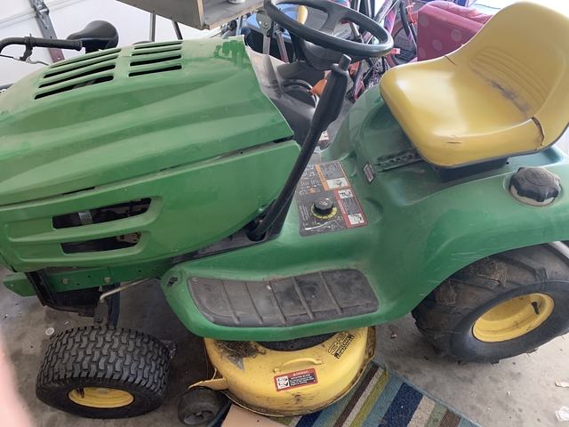 John deere lt155 cheap mower