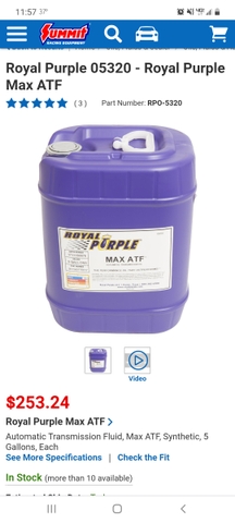 Royal Purple Max ATF Transmission Fluid 5 gallon 5320