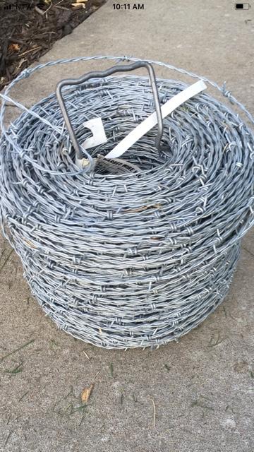 galvanized barbed wire