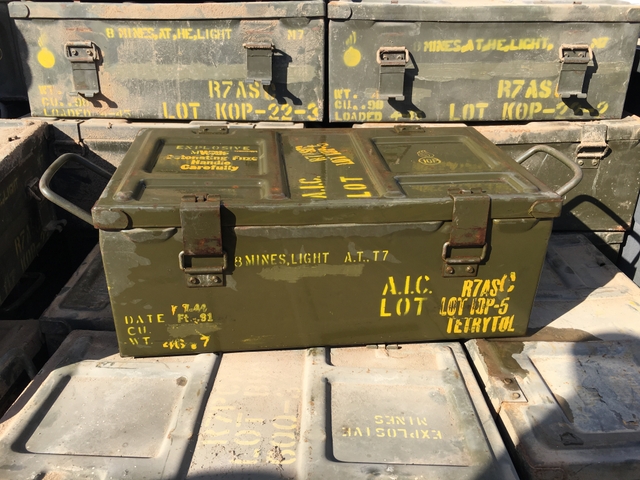 WW2 ammo box, land mine explosives boxes REDUCED!!! - Nex-Tech