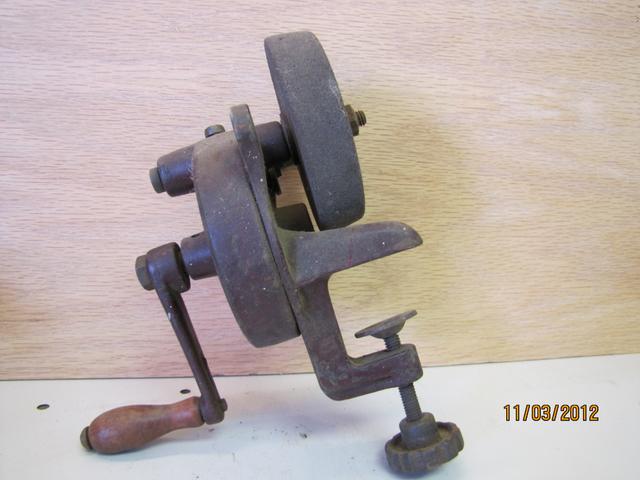 Antique Hand Crank Bench Mount Tool Sharpener/Grinder by Star Specialty MFG  Co