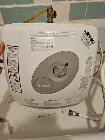 SOLD Bosch 7 Gal. Electric Point of Use Hot Water Heater