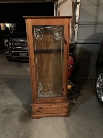 Ethan allen deals gun cabinet