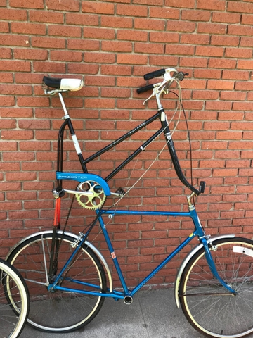 Double outlet decker bicycle