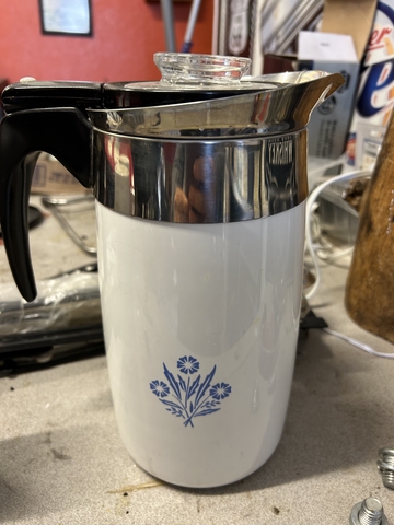 At Auction: Corning Ware Coffee Percolator