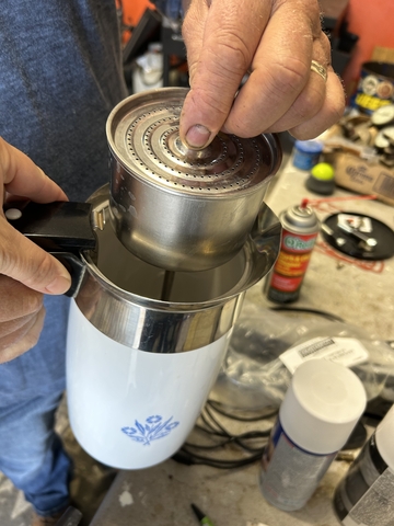 Vintage Corning ware 10 cup electric percolator coffee pot
