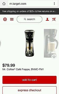 Mr. Coffee BVMC-FM1 Cafe Frappe Coffee Maker