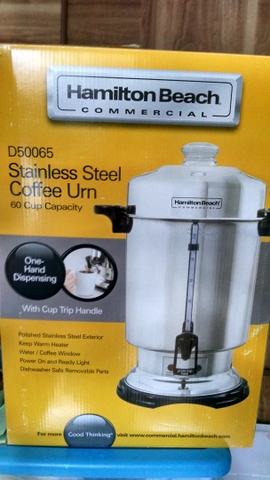 Hamilton Beach D50065 Commercial 60-Cup Stainless-Steel Coffee Urn