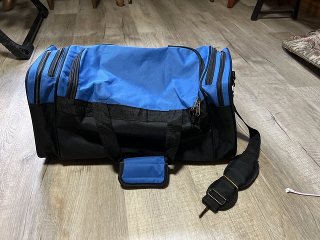 New Royal Blue Duffel Bag - Nex-Tech Classifieds