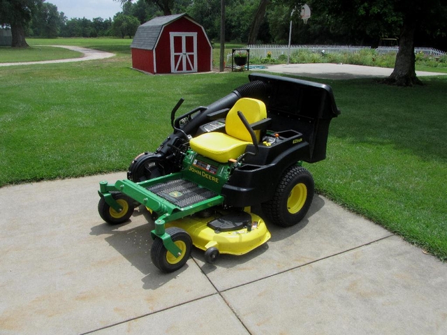 John deere z445 discount power flow bagger