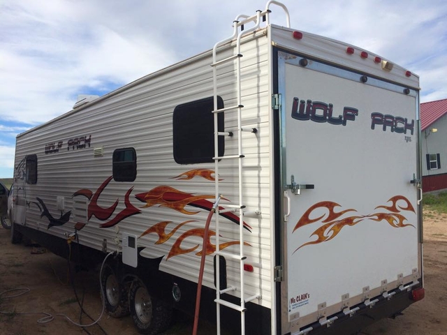 2009 Forest River Wolf Pack toy hauler trailer in Guymon - Nex-Tech