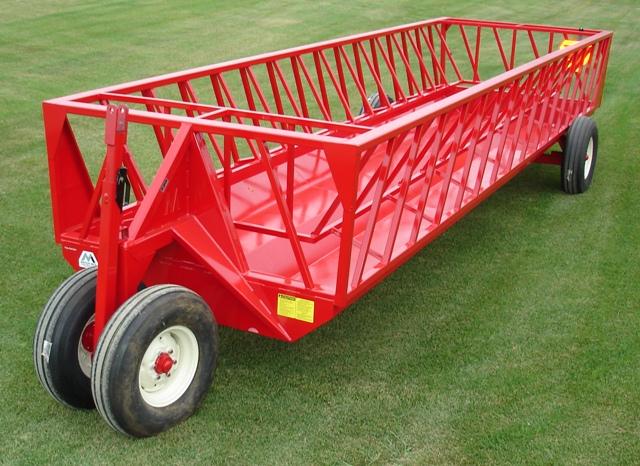 New Notch Mfg 24 Feeder Wagon Cattle Bale Ground Hay Nex