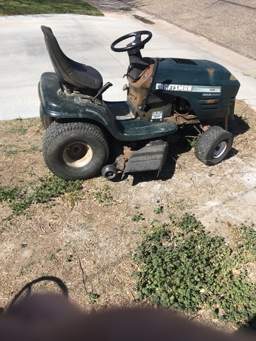 15 hp craftsman riding mower hot sale