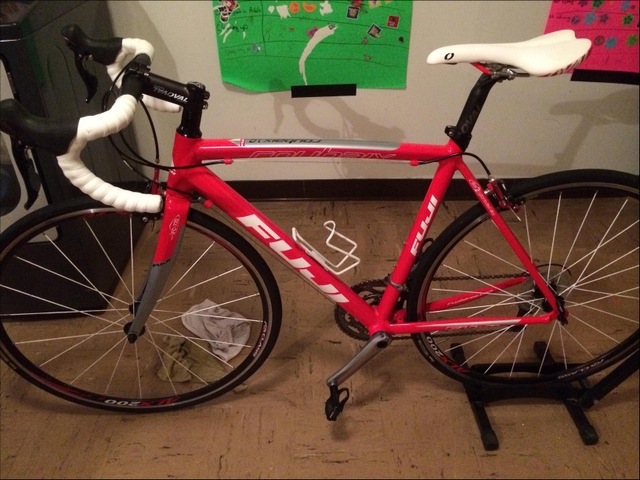 red fuji road bike