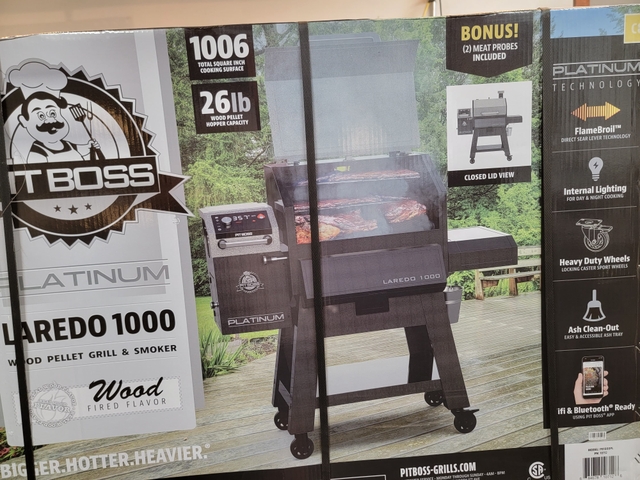 NEW Pit Boss Laredo 1000 Platinum Pellet Grill Smoker Nex Tech NEW Pit Boss Laredo 1000 Platinum Pellet Grill Smoker Nex Tech