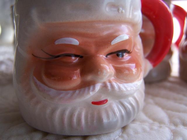 Winking Santa Mug