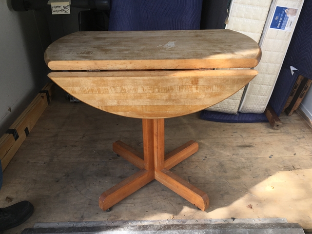 Round Drop Leaf Table Nex Tech, Round Maple Table With Leaves