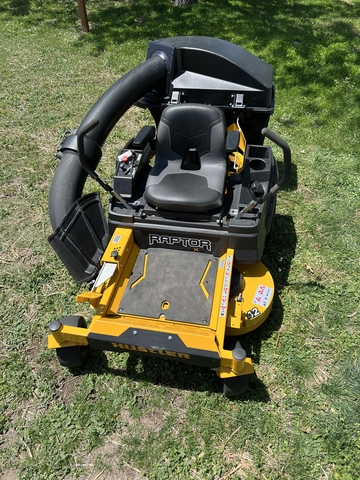 Hustler mower online catcher