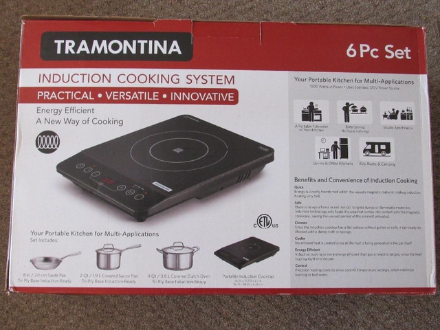 SOLD - Tramontina 6 pc induction cooking set New in Box